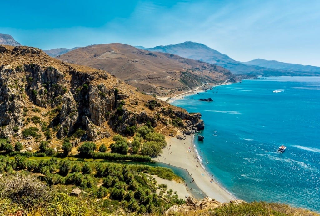 Best Beaches in Crete Preveli beach