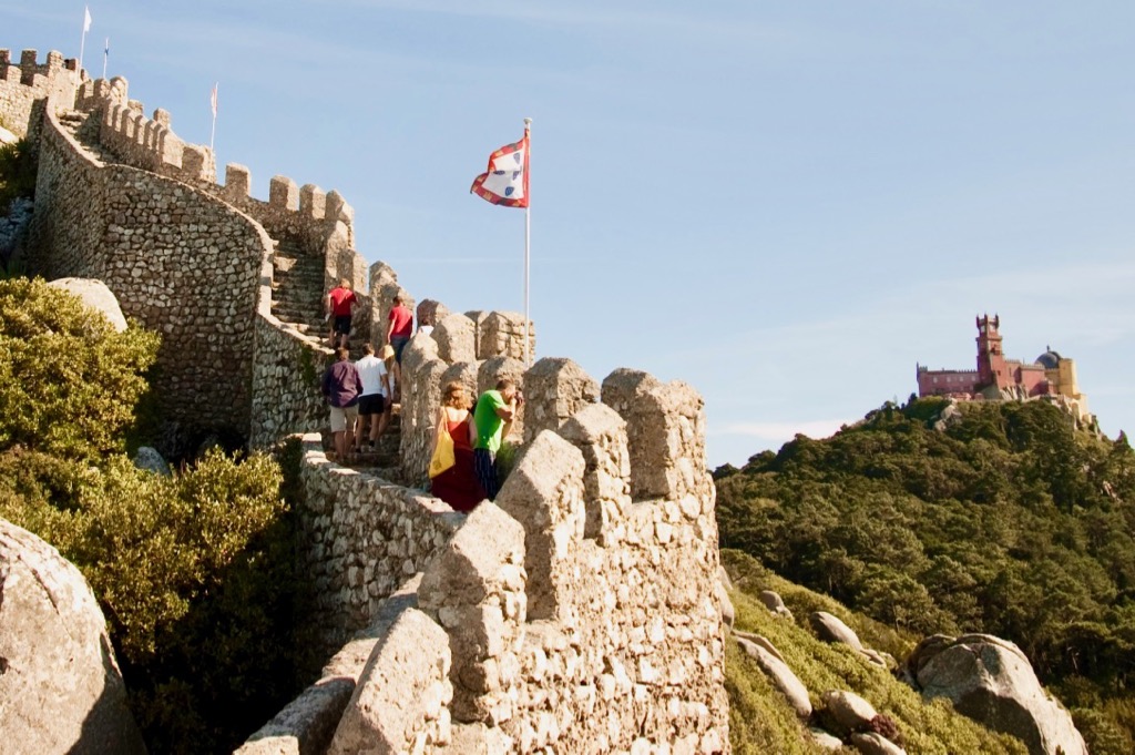 Castle of the Moors and Pena Palace in Sintra