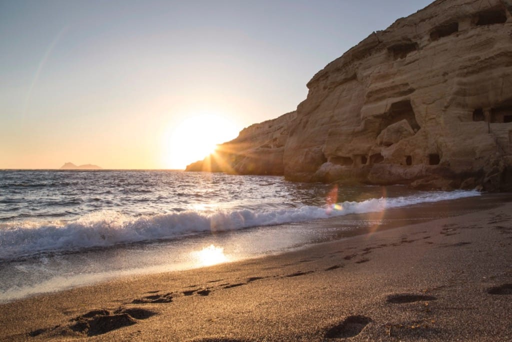 Matala Beach Caves Best beaches in Crete