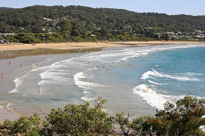 Lorne Beach Town in Victoria