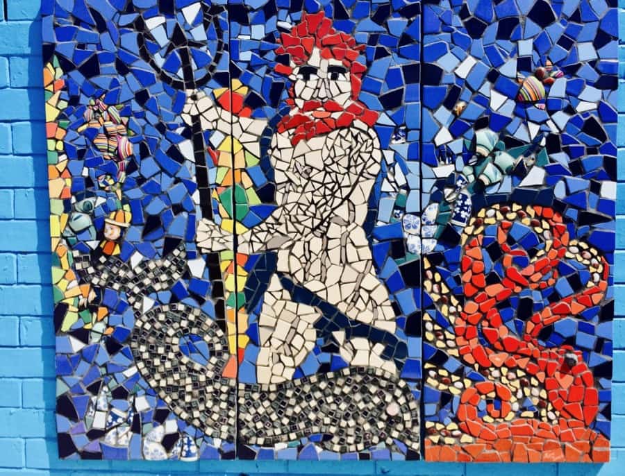 Neptune mosaic Henley Beach Toilet Block