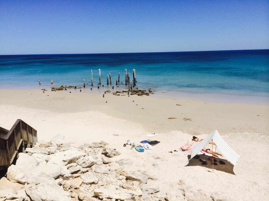 Port Willunga Beach Ruined Jetty Adelaide