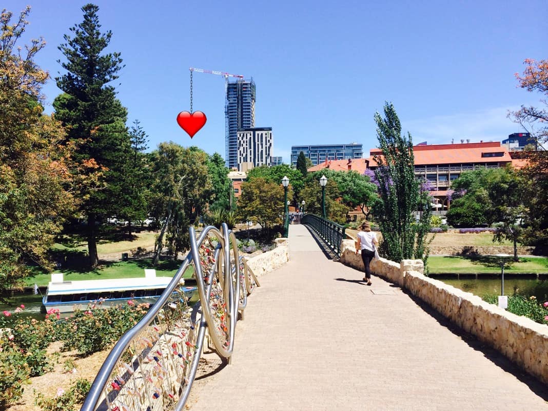 The Adelaide University Footbridge