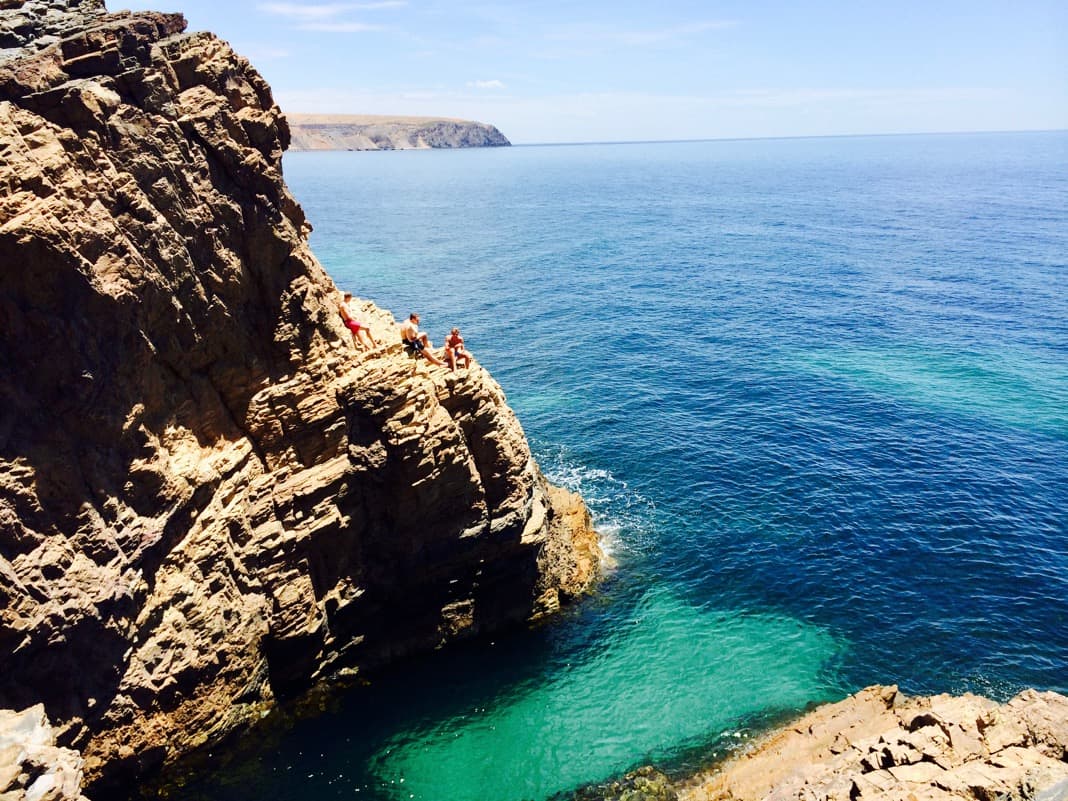 Cliff Jumping at Second Valley Fleurieu Peninsula South Australia