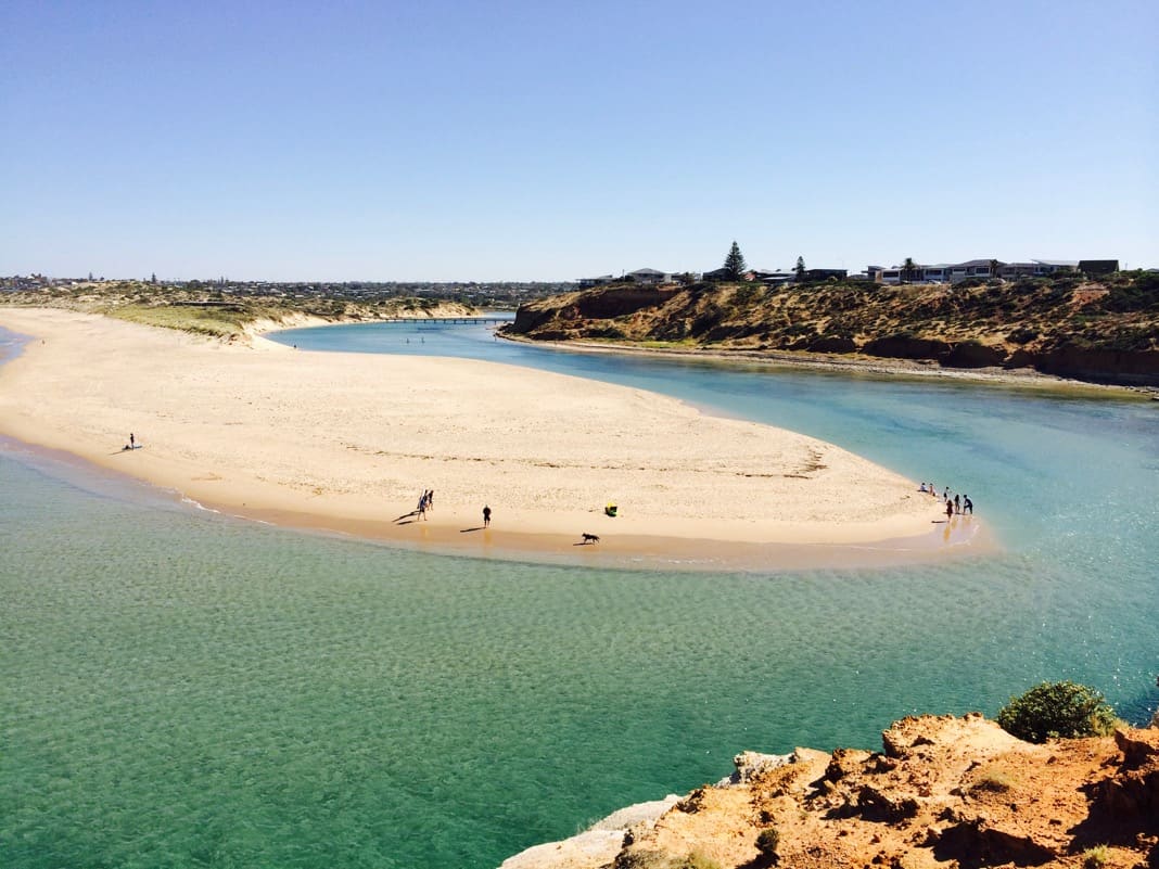 Onkaparinga river mouth Adelaide