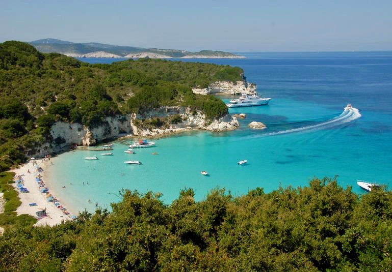 Voutoumi beach Antipaxos Island Greece