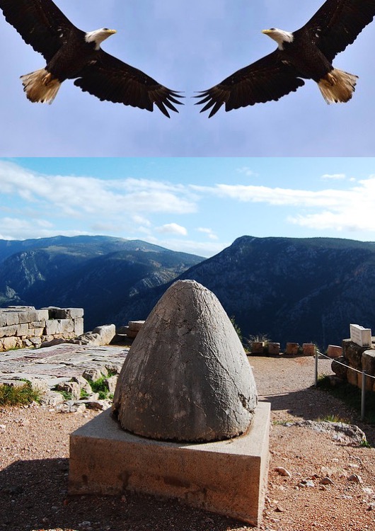Omphalos Stone or Baetylus Delphi The Centre of the world