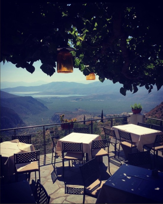 Restaurant with the best view in Delphi