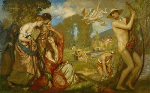 Art Gallery of Western Australia Painting A feather from the cap of Cupid by Rupert Bunny