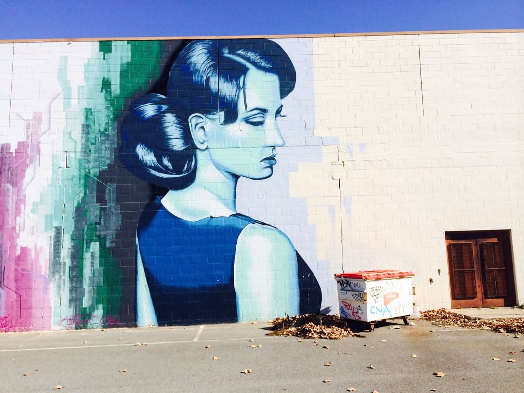 Street Art Mural Port Adelaide Lady