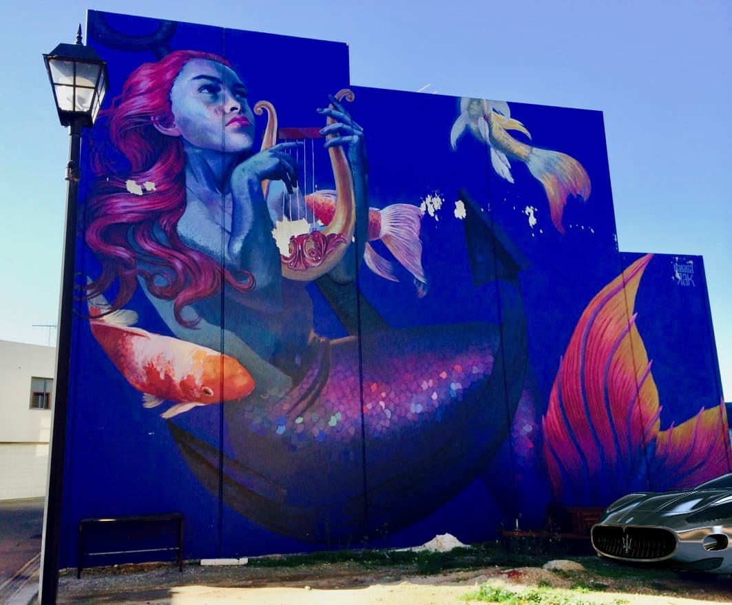 Wonderwalls Port Adelaide Mermaid Muse Mural Karatta Dock