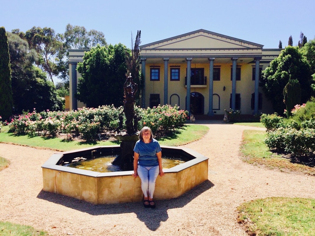 Barossa Chateau Fountain and Rose Garden