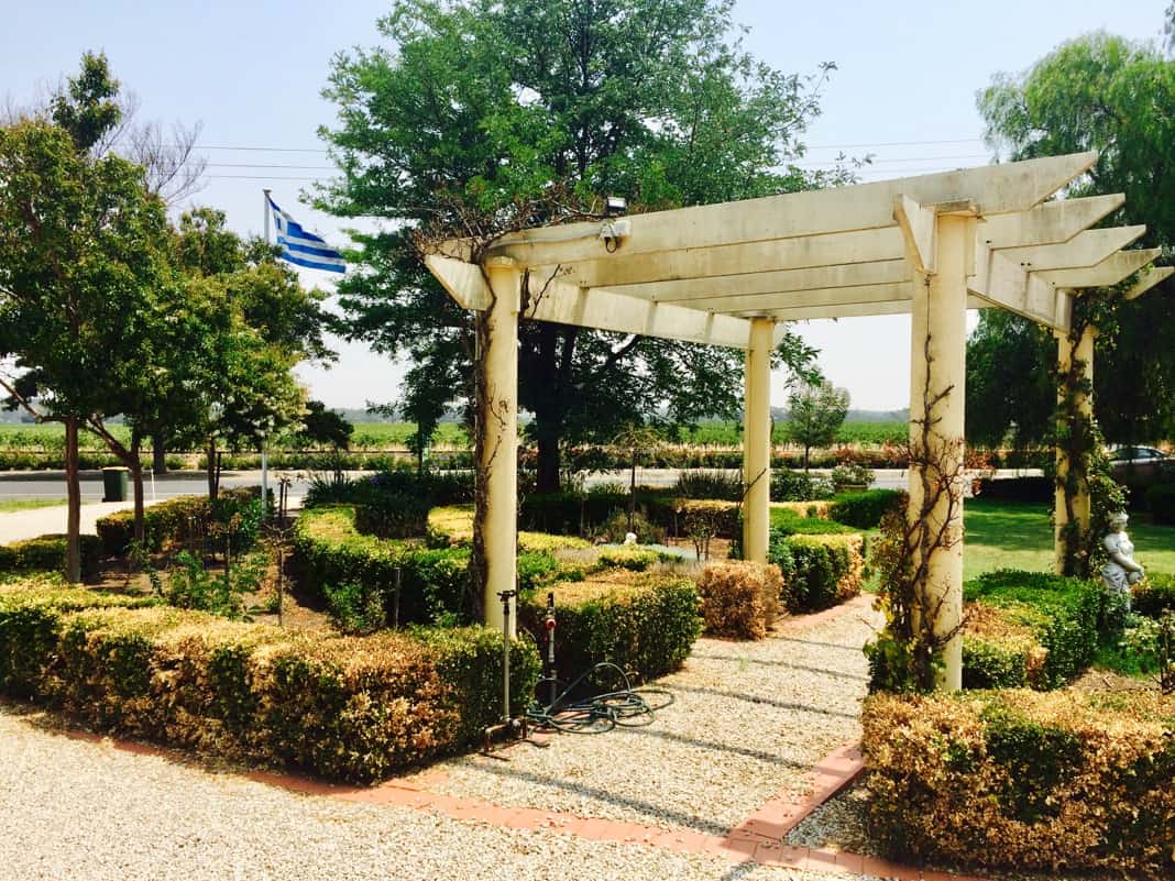 Barossa House Garden and Greek Flag