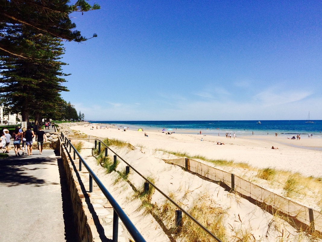 Glenelg Top Beach in Adelaide