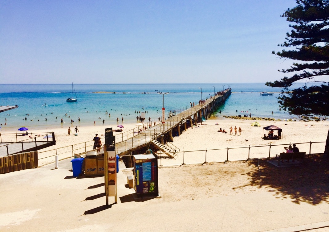 Port Noarlunga Beach in Adelaide