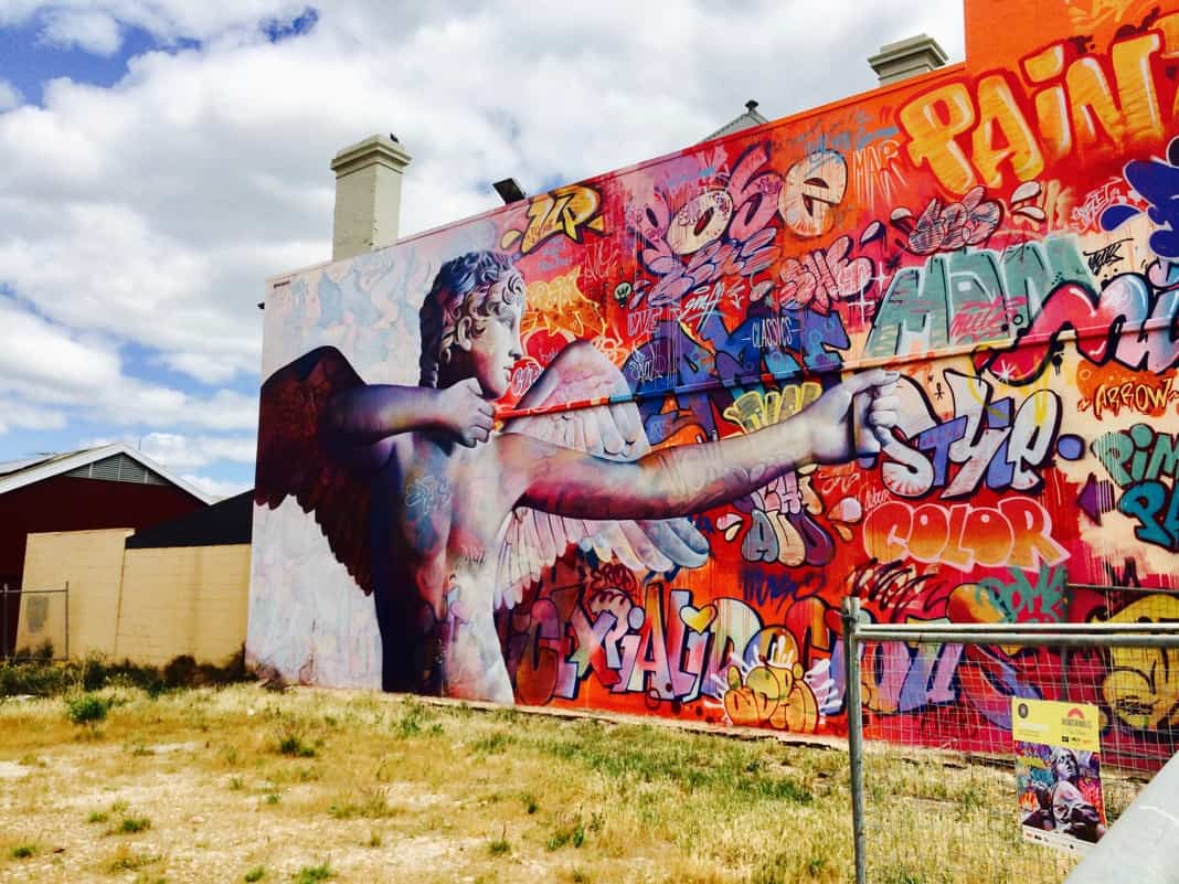 Eros Mural in Port Adelaide