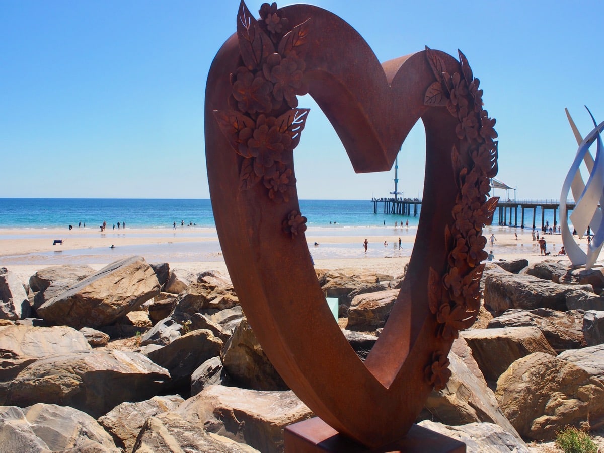 Love Heart Sculpture Brighton Beach