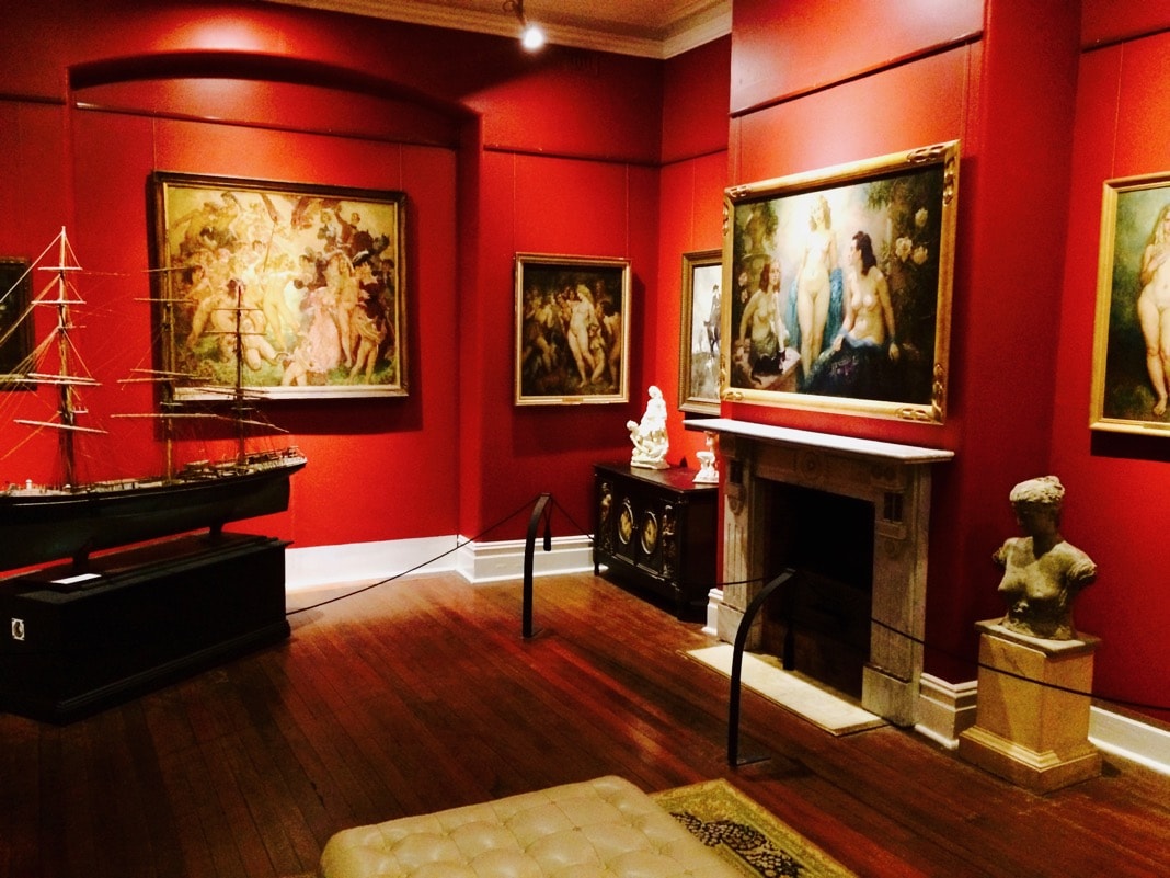 Norman Lindsay Gallery Room with Nude Female Paintings