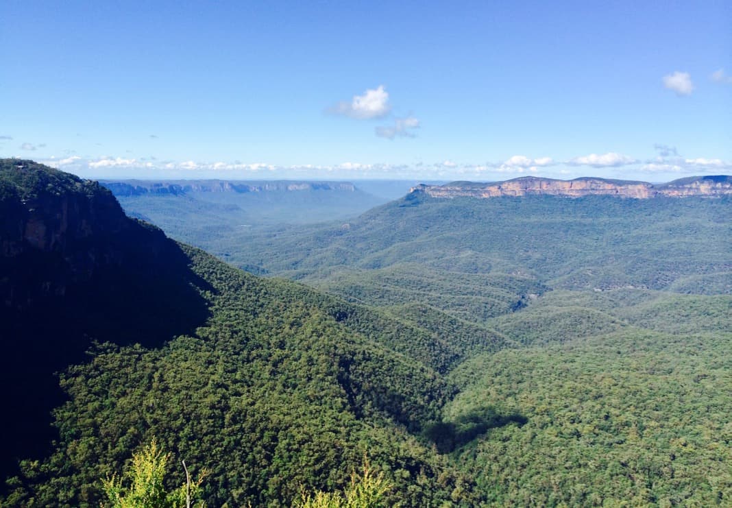 Views over Jamison Valley in the Blue Mountains