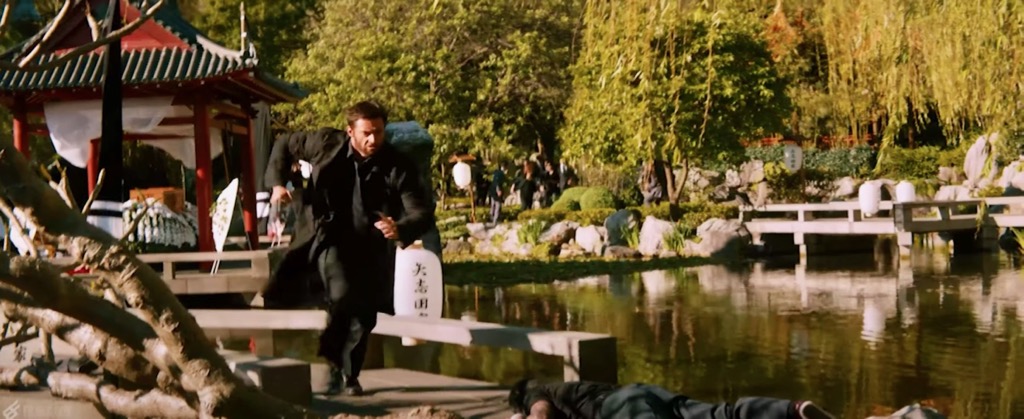 Wolverine Movie Scene filmed inside the Chinese Garden of Friendship