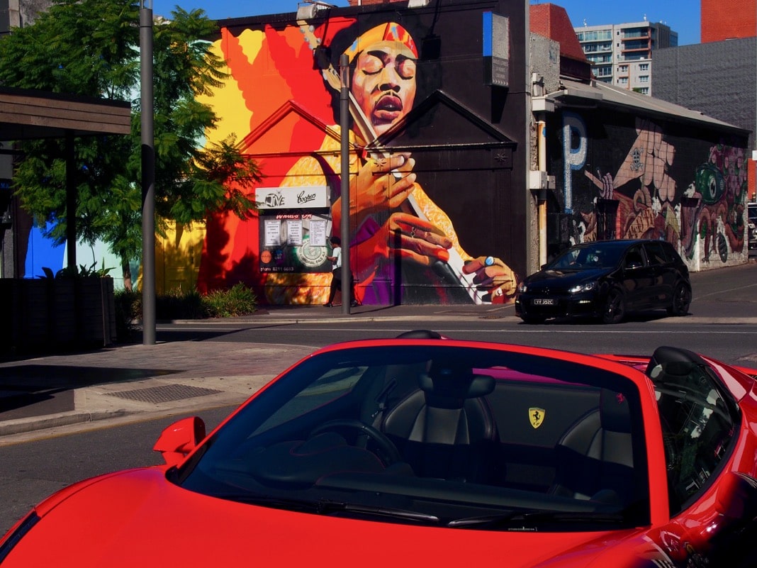 Adelaide CBD best street art Hindley Street