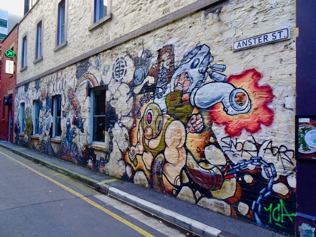 Adelaide Street Art Graffiti on Anster Street