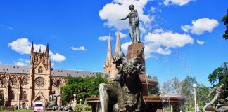 Archibald Fountain in Hyde Park Sydney