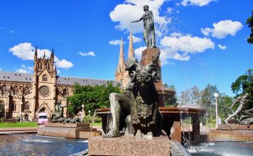 Archibald Fountain in Hyde Park Sydney