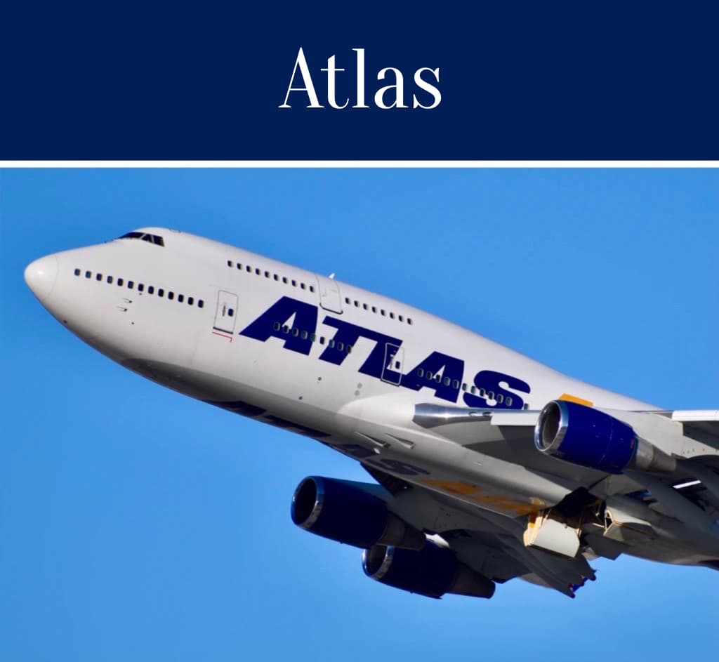 Travel Words Atlas Plane