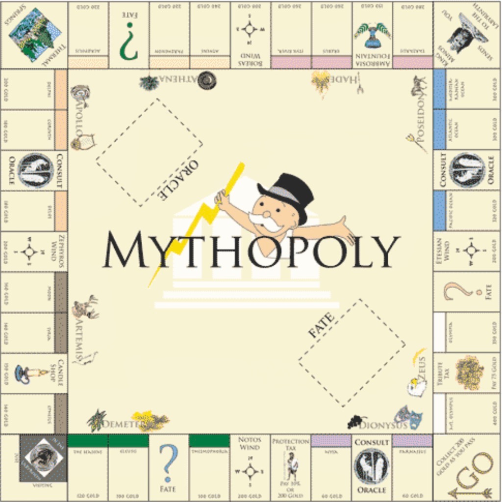 Greek Mythology Board Games Mythopoly