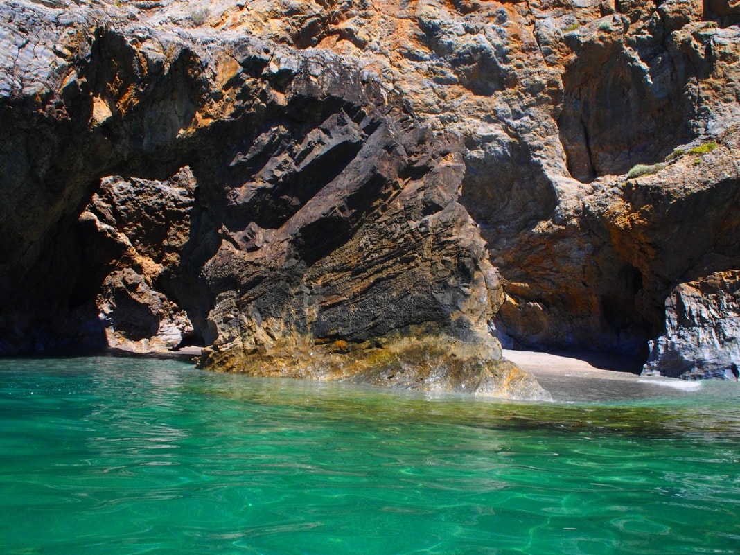 Kayaking past Beach at Rapid Bay