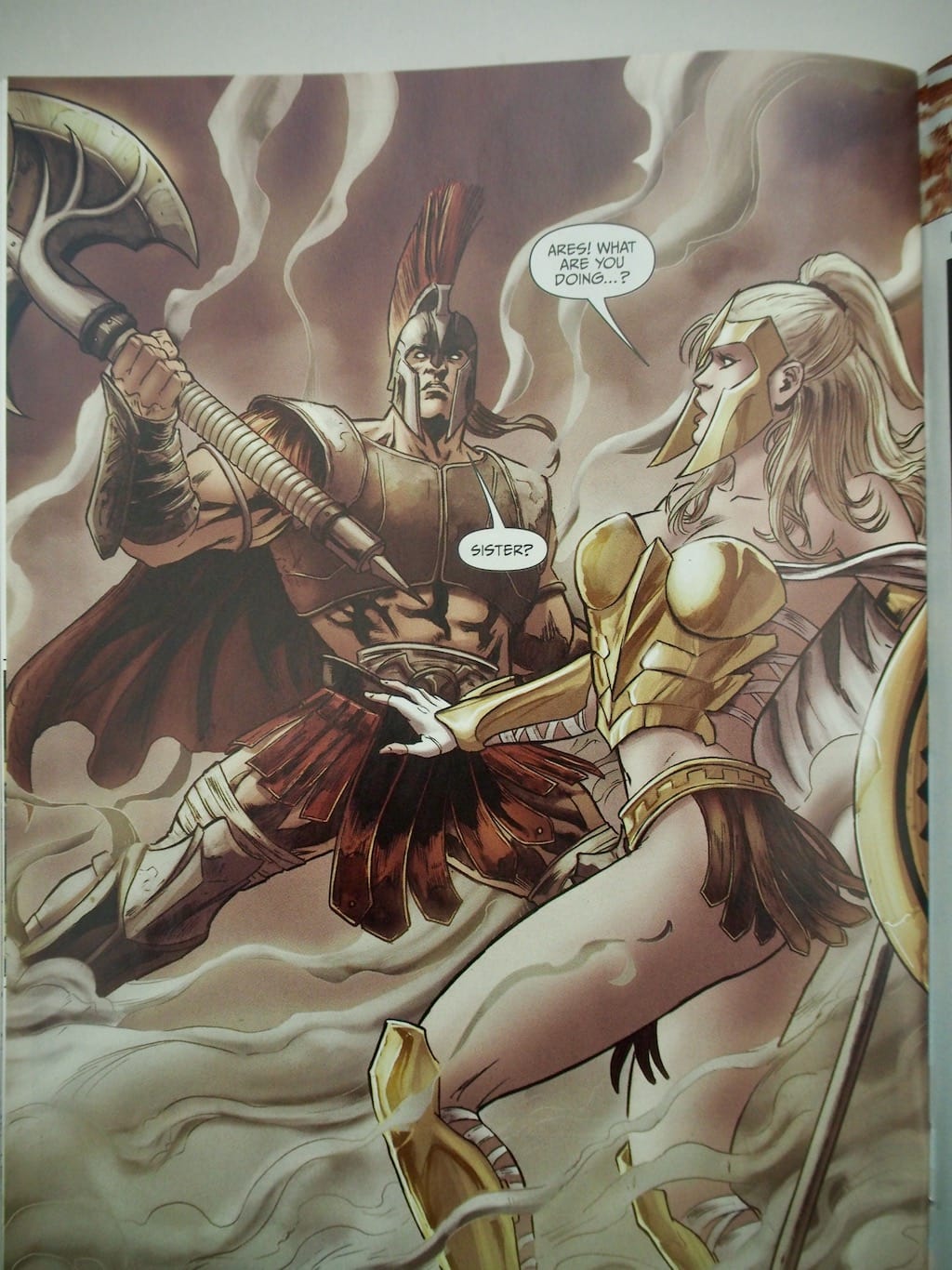 Ares God of War in Athena Comic 2