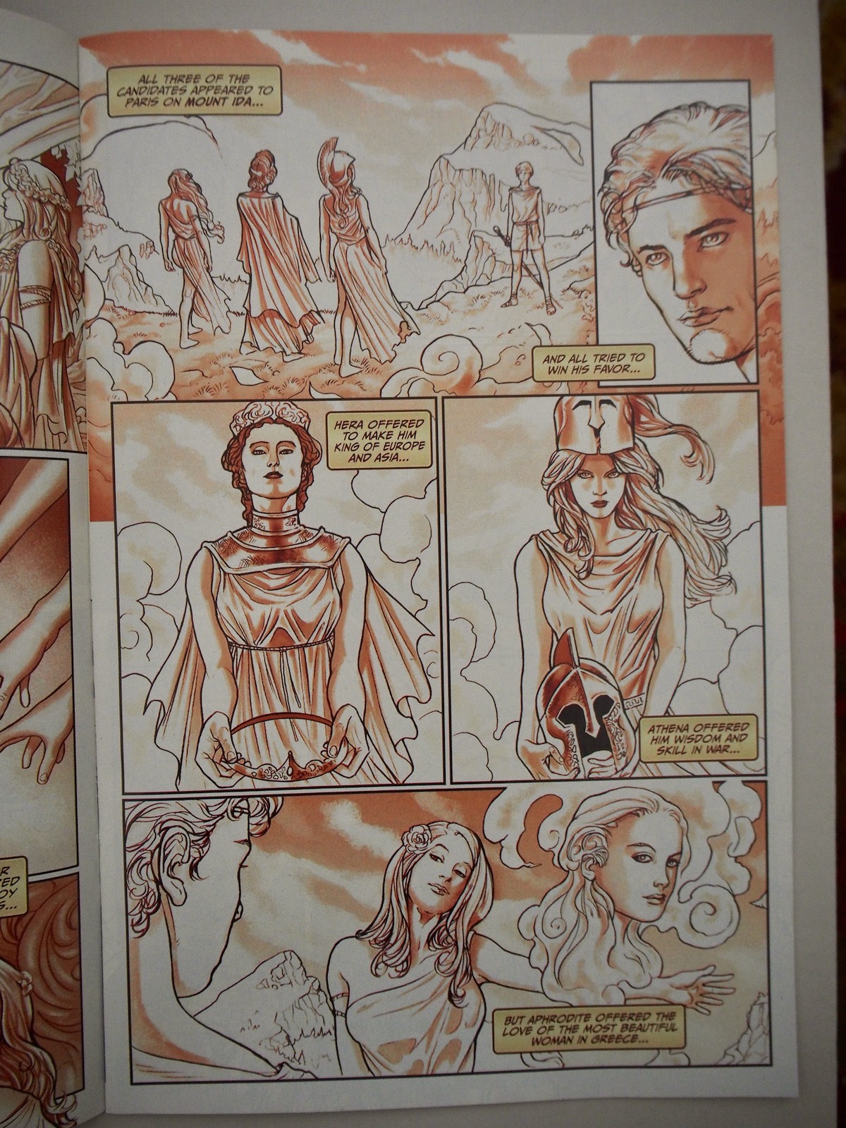 Athena Comic Judgement of Paris