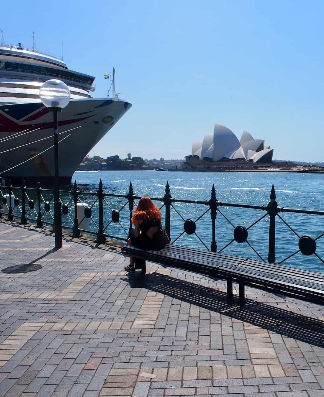 Sydney Opera House and Cruise Ship Circular Quay