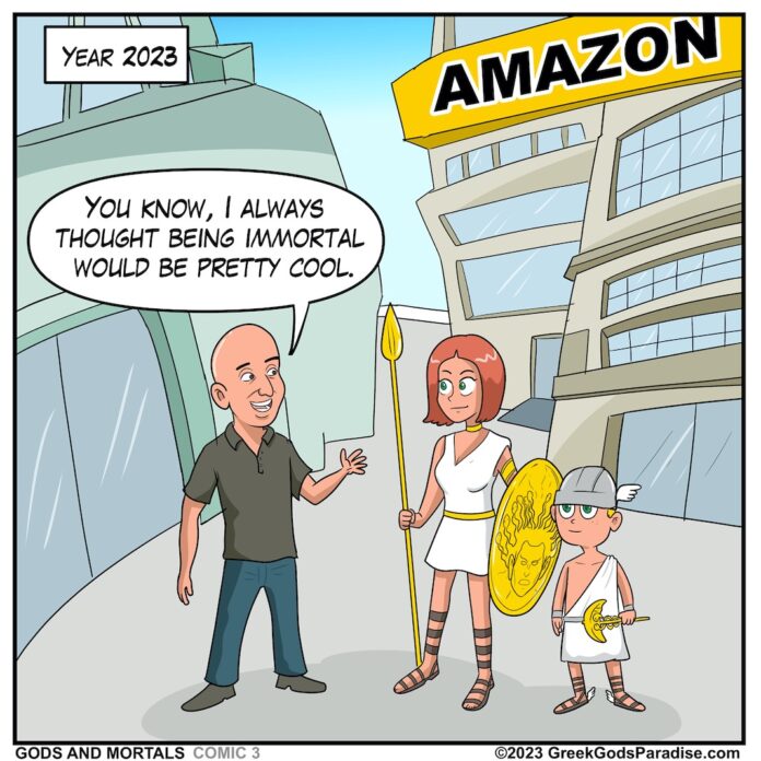 Jeff Bezos Amazon Comic