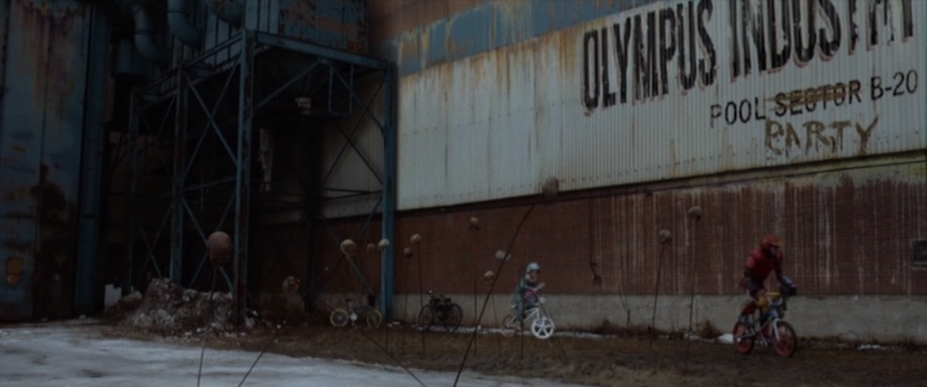 Olympus Industries Sign in Turbo Kid