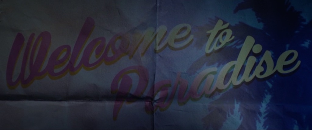 Welcome to Paradise sign