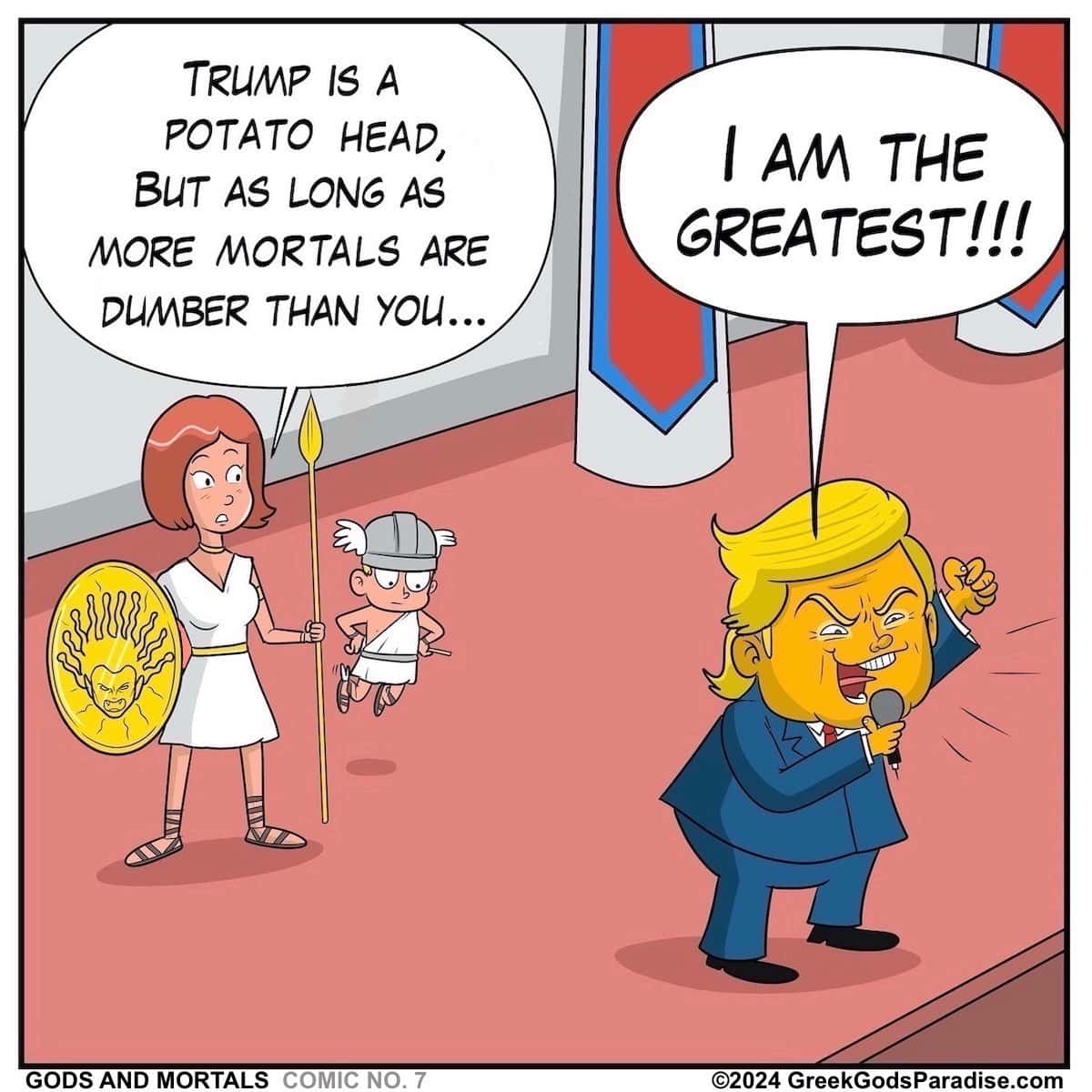 Trump Comic Gods and Mortals
