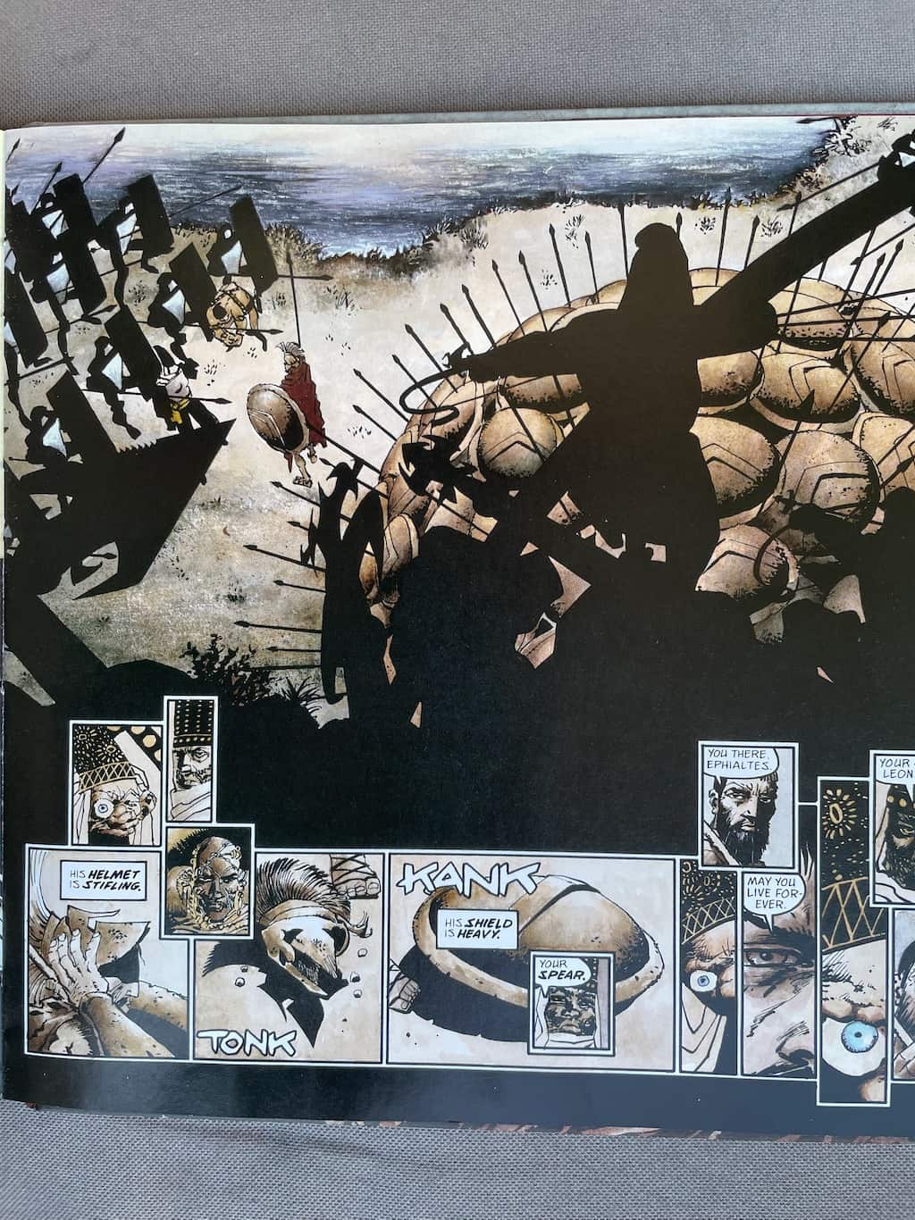 Spartan Soldiers in 300 Graphic Novel