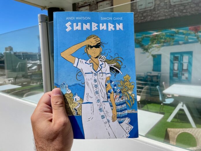 Sunburn Graphic Novel set in Greece