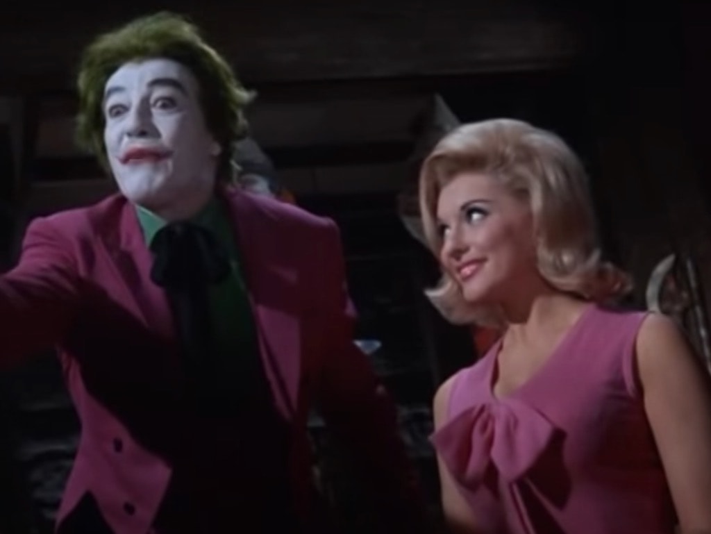 Queenie Nancy Kovack and The Joker in Batman TV Series