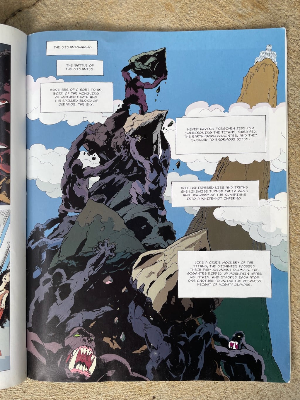 The Gigantomachy Storyline in Athena Graphic Novel