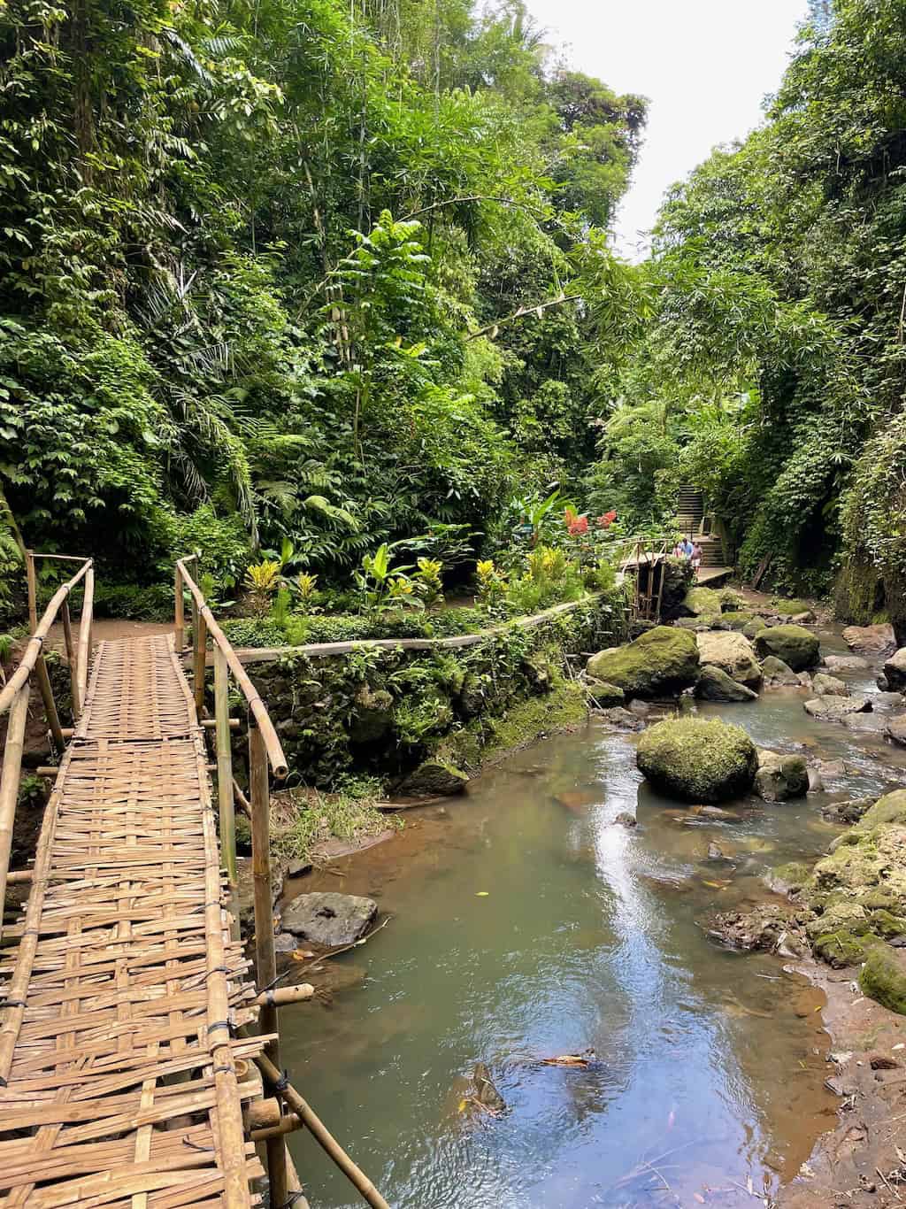 Tibumana Waterfall Bridge over River