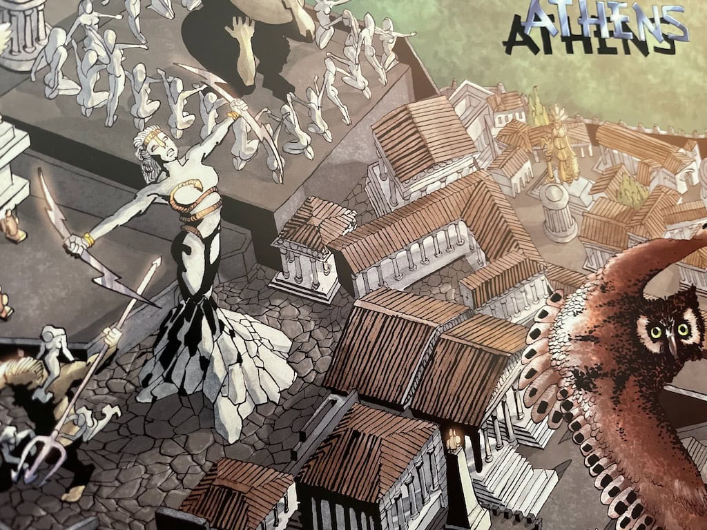 Athens city in Xerxes Graphic Novel