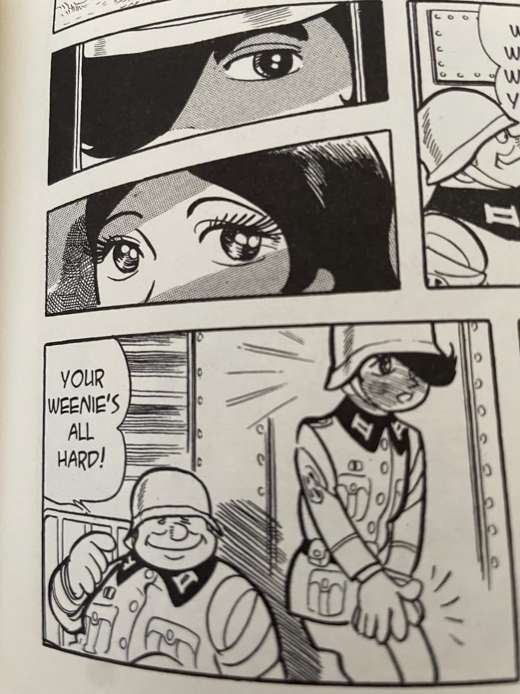 Shogo the Nazi Soldier sees a Jew girl he likes
