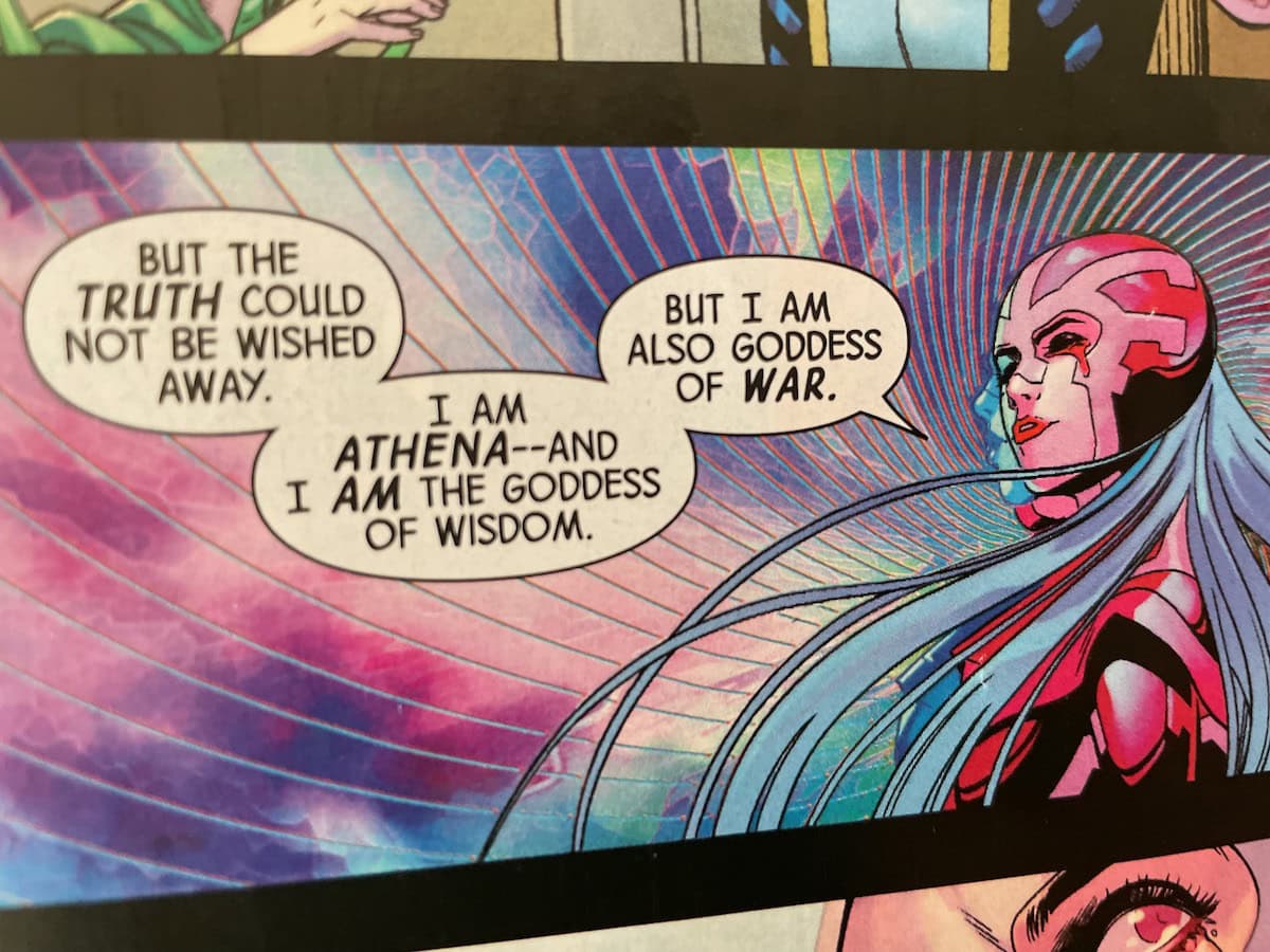 Athena Goddess of Wisdom in Guardians of the Galaxy Comic