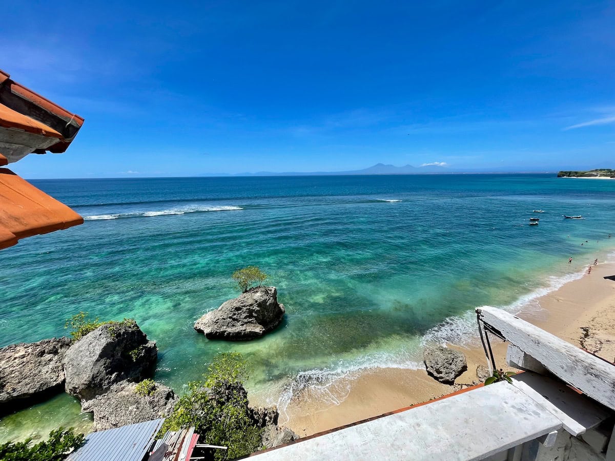 Bingin Beach View from Impossible Cliff House Bali Indonesia