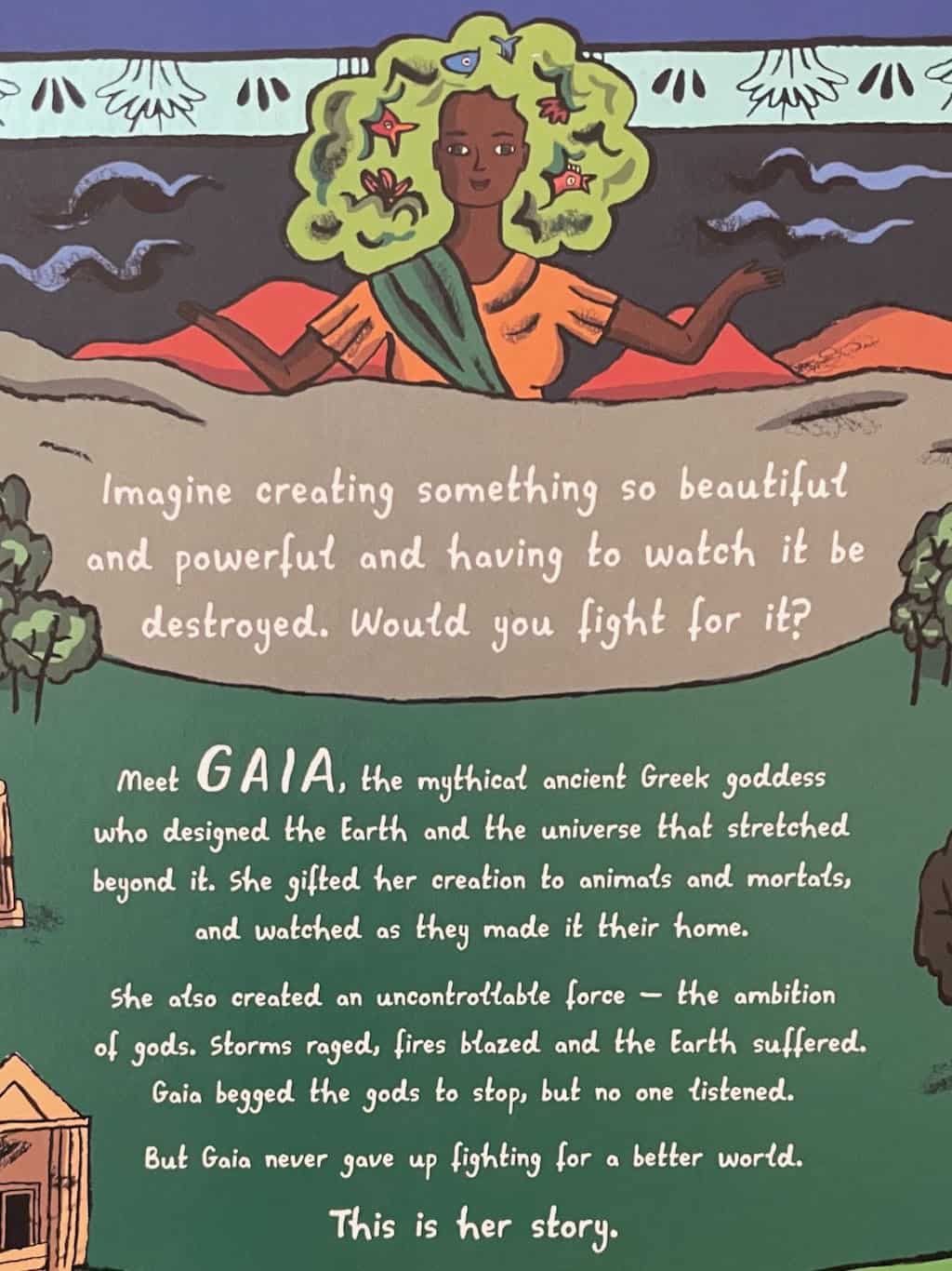 Gaia Goddess of Earth Back Cover of Book Summary Blurb