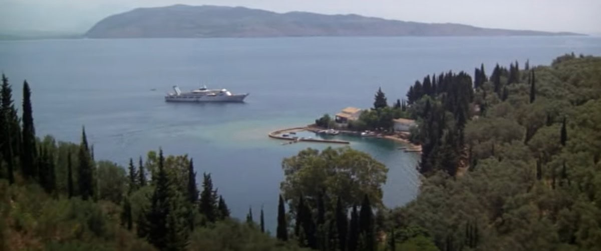 Skorpios island Scene in The Greek Tycoon