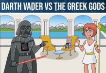 Comic Darth Vader vs the Greek Gods Cover